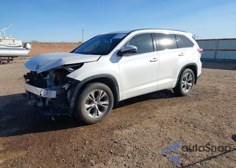 2014 Toyota Highlander Xle V6 from USA, damaged, VIN 5TDJKRFH6ES023416